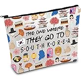FOTAP South Korea Trip Makeup Bag South Korea Travel Gift South Korea Souvenir Gift South Korea Travel Bag Housewarming Gift (South Korea)