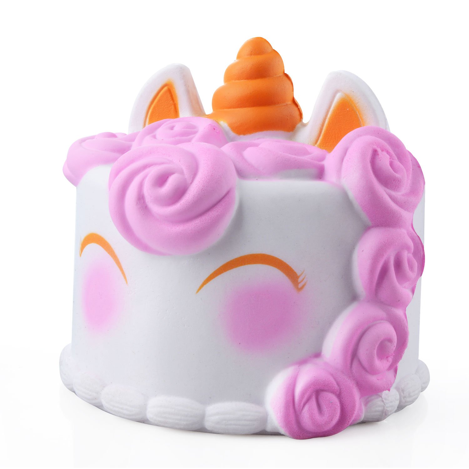 Slow Rising Squishies,ASDOMO 14CM Simulation PU Slow Rebound Unicorn Narwhal Mermaid Cake - Random Color 1PCS