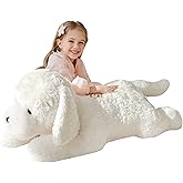IKASA Giant Labrador Dog Stuffed Animal Puppy Plush Toy,30" Big Large Jumbo Soft Toys,Cute Huge Size Fat Fluffy Plushy Plushie,Gifts for Kids