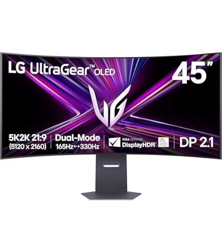 Amazon.com: LG 45GR95QE-B 45'' Ultragear™ OLED Curved Gaming