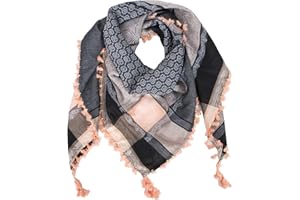 Merewill Cotton Shemagh Tactical Desert Wrap Keffiyeh Head Neck Arab Scarf For Men 49"x49"