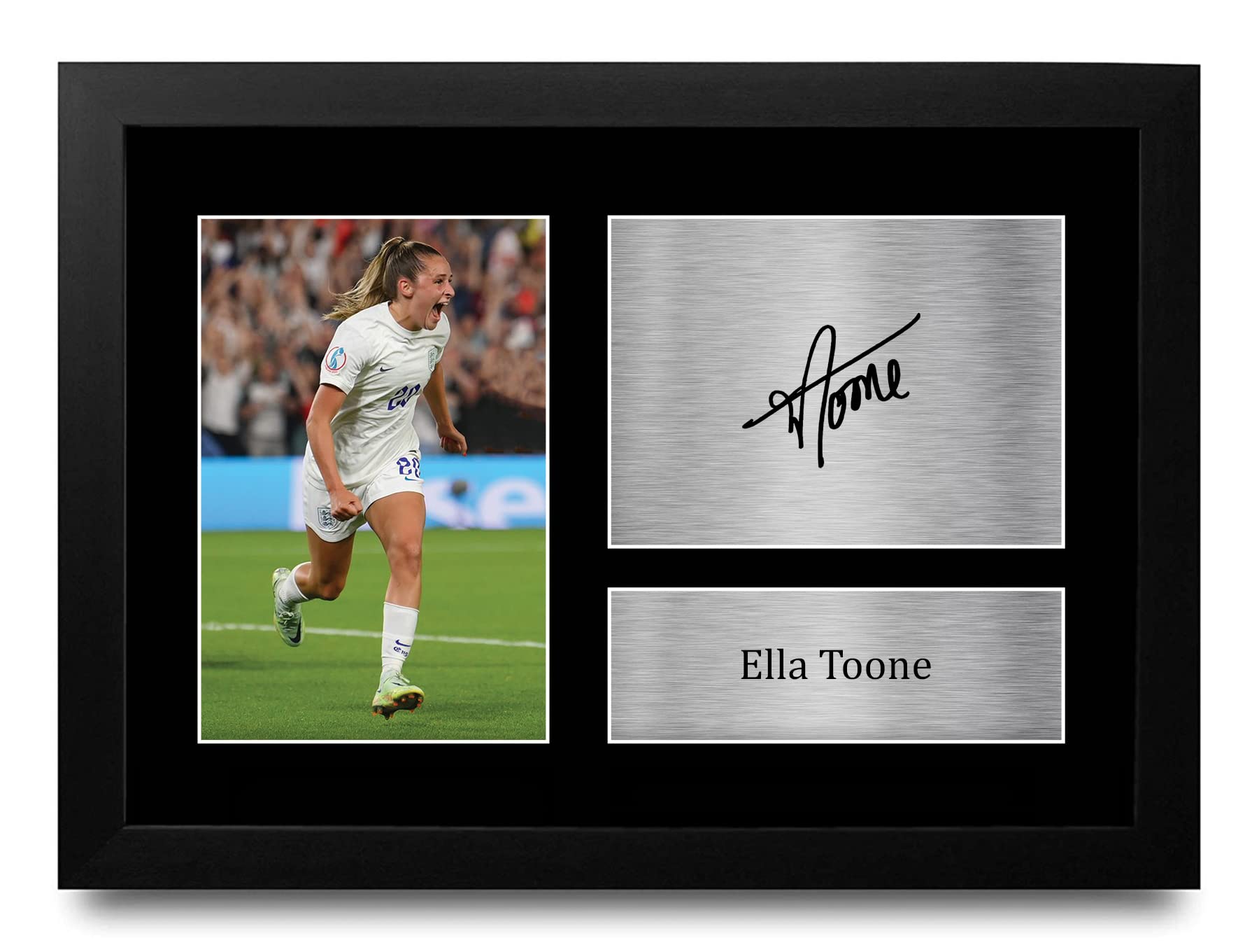 HWC Trading FR A4 Ella Toone Womens England Gifts Printed Signed Autograph Picture for Football Fans and Supporters - A4 Framed