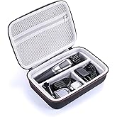 LinMei Hard Travel Case Compatible with Philips Norelco Multigroom Series 3000 5000 7000 MG3750 MG5750/49 MG7750/49 Men's Electric Shaver and Attachments Razor Storage Bag Organizer