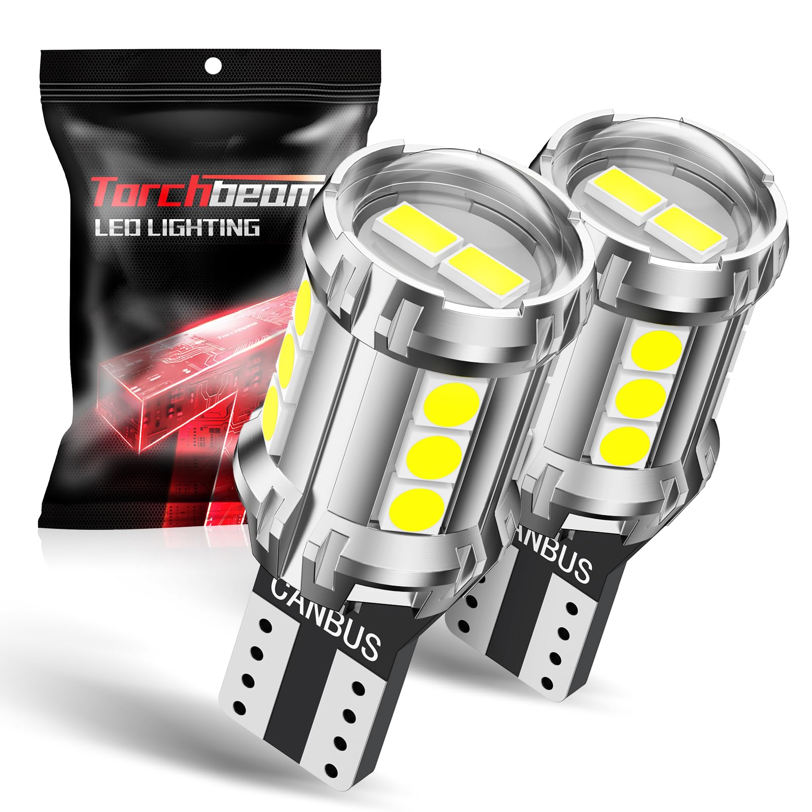 Photo 1 of Torchbeam 912 921 LED Reverse Light Bulb, T15 LED Reverse Light Bulb Super Bright 360° 3030SMD Canbus Error Free, 906 904 916 W16W Replacement 921 Bulbs 6000K White, Pack of 2