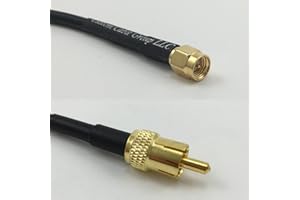 IMPTORA 6 feet RG58 SMA Male to RCA Male Pigtail Jumper RF coaxial Cable 50ohm Quick USA Shipping