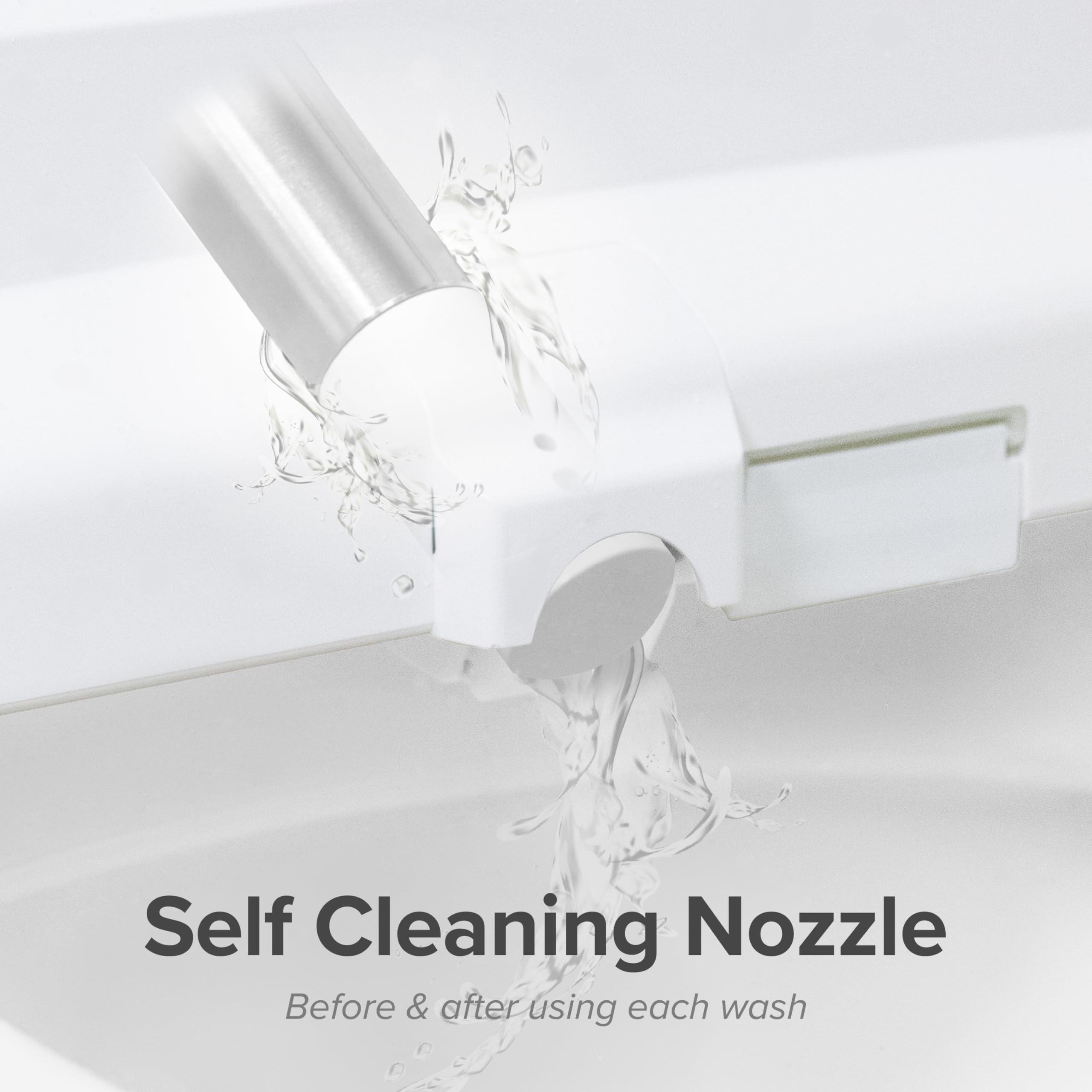 SmartBidet® SB-2600 Electric Smart Bidet™ Seat for Elongated - Electronic Heated Toilet Seat with Warm Air Dryer and Temperature Controlled Wash Functions (Unlimited Hot Water)