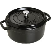 Staub Cast Iron 4-qt Round Dutch Oven - Matte Black