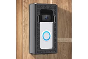 WDZREE Adhesive Door Doorbell Mount Compatible with Video Doorbell No-Drill Mounting Bracket Easy Installation Doorbell Mount for Home Apartment Office Room Renters