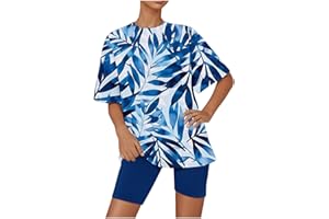Momasggi 2 Piece Outfits for Women Summer Tie Dye Tracksuits Short Sleeve Oversized Tops and Biker Shorts Lounge Workout Sets
