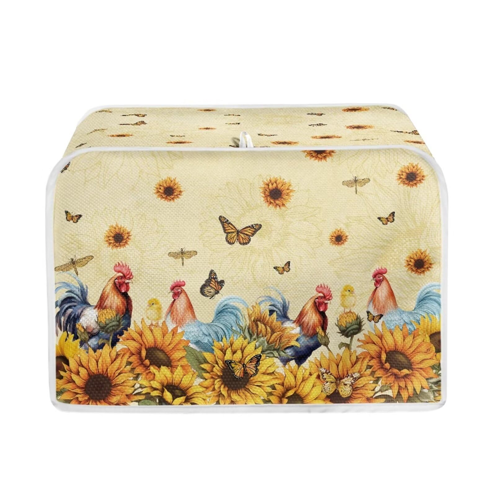Talayituse Rooster Chicken Print 2 Slice Toaster