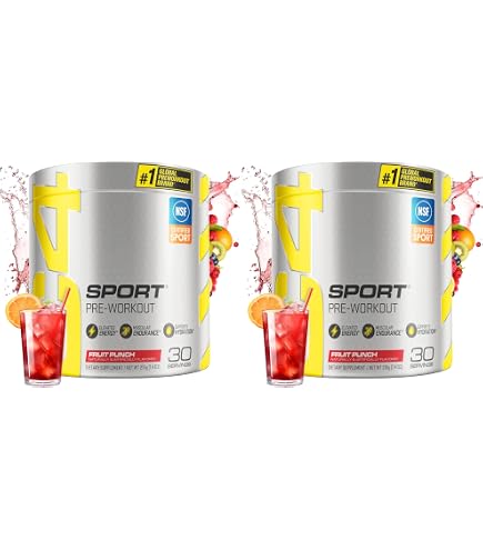 thumbnail image 2 of Cellucor C4 Sport Pre Workout Powder - Fruit Punch (2 Pack) NSF Certified, 30 Servings Each, Exp 04/26 2 of 4