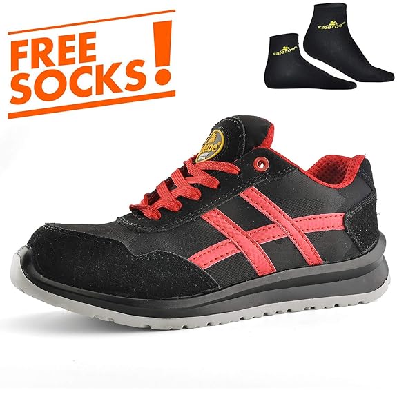 SAFETOE Lightweight Safety Shoes Trainers [CE Certified] 7329 Free