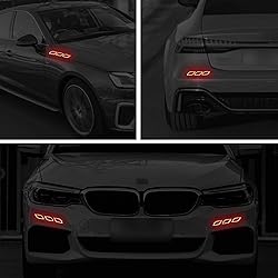 TOMALL 6Pcs 3D Strong Reflective Stripe Sticker for