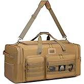 135L Large Duffle Bag, Heavy Duty Duffle Bag for Travel, Extra Large Sports Gym Equipment Bag for Soccer Baseball Basketball Hockey Football, Brown