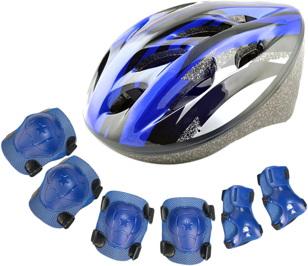 Kinder Schutzausrüstung Set Mit Helm - Knieschoner Für Inliner & Fahrrad