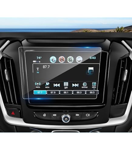 CupHolderHero Chevy Traverse Interior Liners - 30pc Set, Custom Fit 2018-2023, Non-Slip Cup Holder & Door Pocket Mats, Red Trim