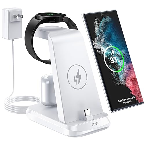 VCVS 36W USB C Super Fast Charging Station for Samsung Phones