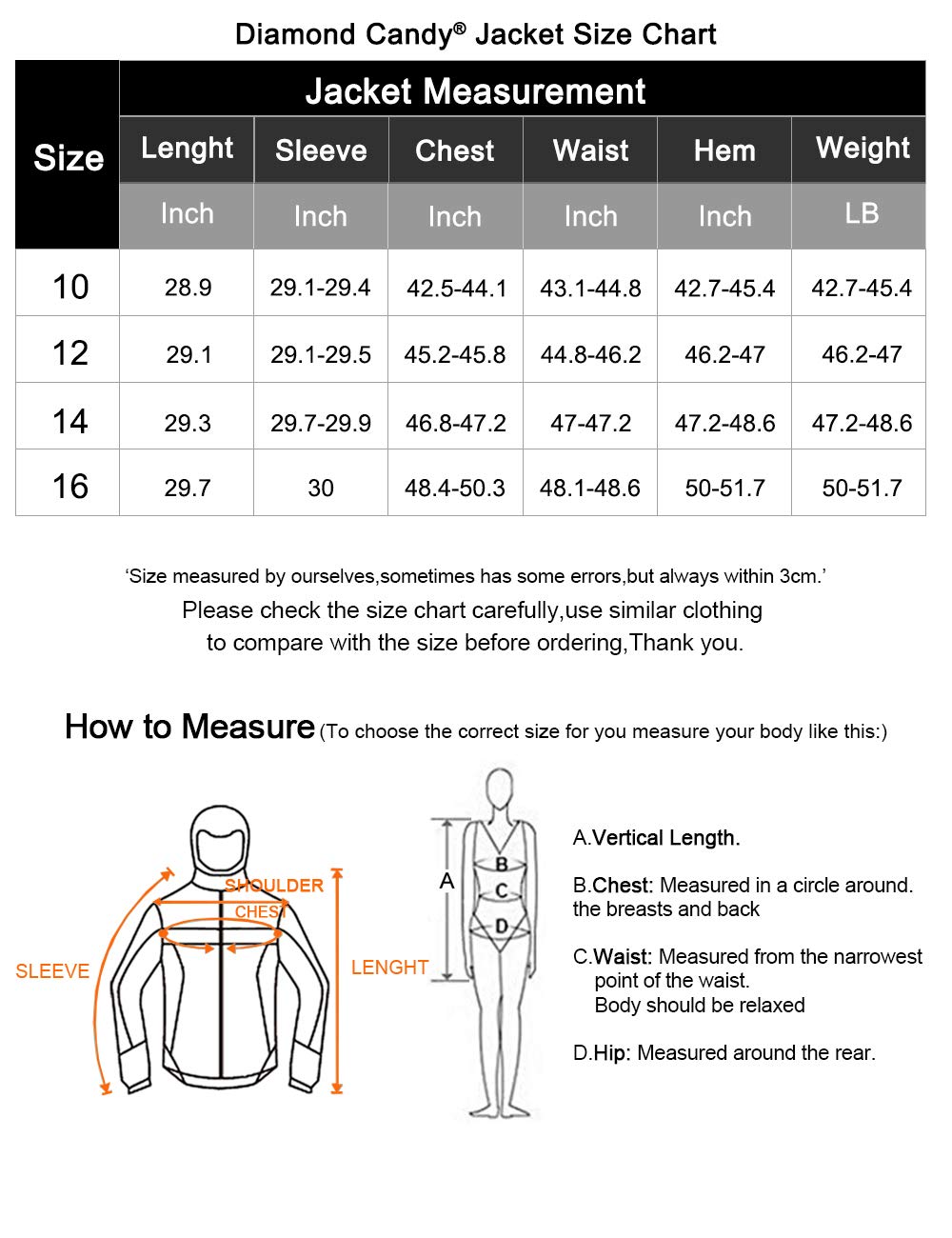 Diamond Candy Women Hooded Rain Jacket Packable Outdoor Lightweight Waterproof Breathable Rain Coat