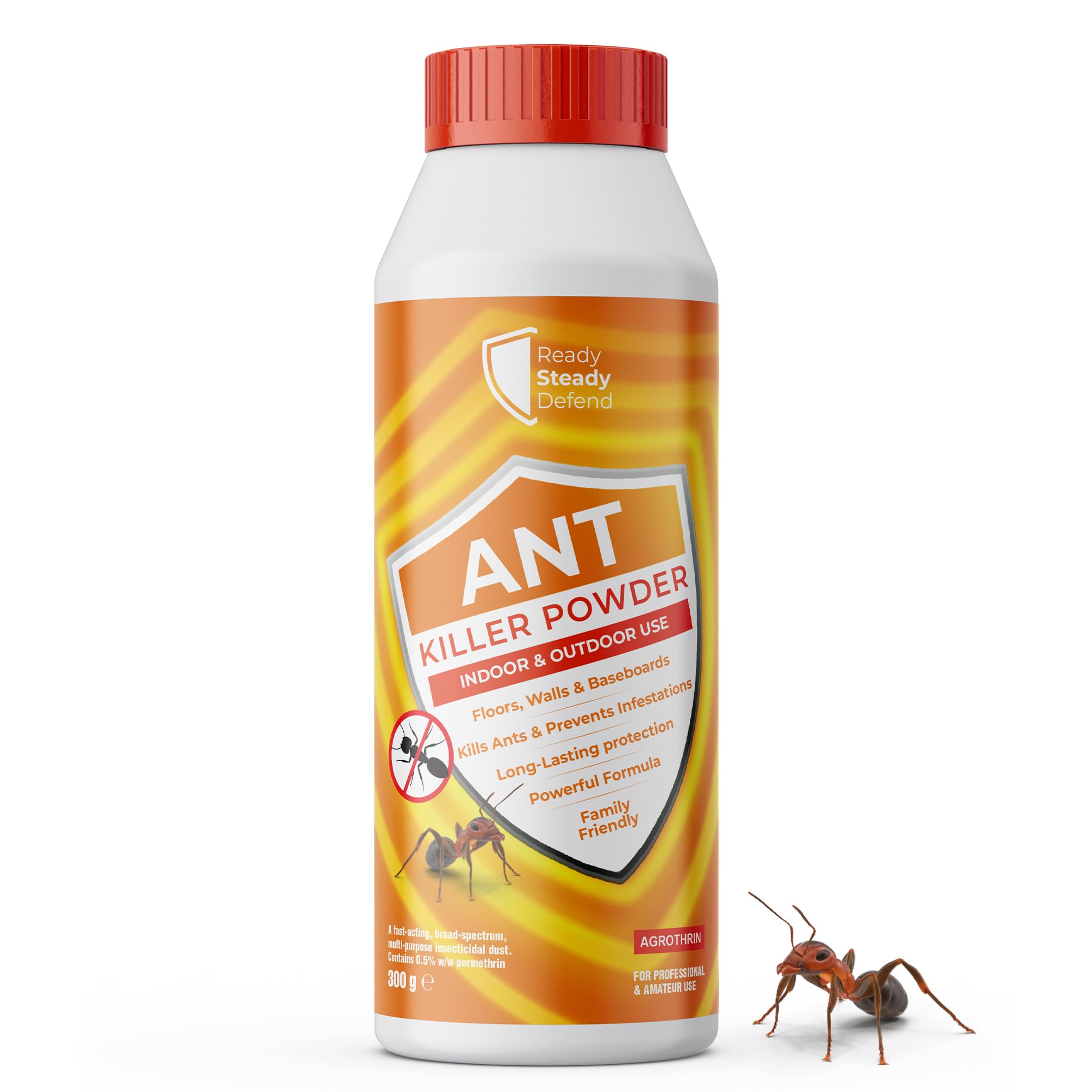 Ant Killer Powder 300G- Diatomaceous Earth Non-Toxic Ant Killer | Indoor & Outdoor Use | Natural Ingredients for Home and Garden Prevention | Effective Long-Term Protection | Cost Effective