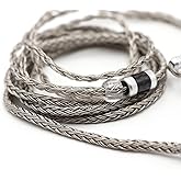 Linsoul Tripowin Zonie cable SPC para auriculares de 16 núcleos, chapado en plata