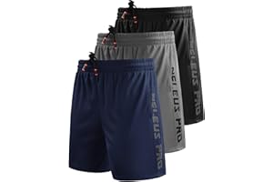 NELEUS Men's Lightweight Workout Athletic Shorts with Pockets