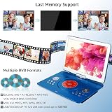 YOOHOO 16.9'' Portable DVD Player with 14.1'' Swivel Screen Blue view 5