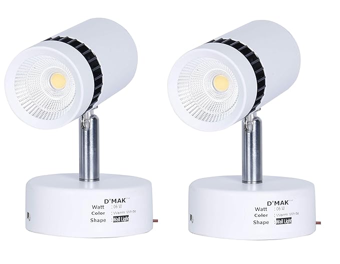 Happy Selling brings White 6 Watt Warm White Adjustable 180 LED Cob spotting Wall Track Light ( Cob Focus/Decorative Spot Light) | track light | | led spot track light | | focus track light | {Set -02}