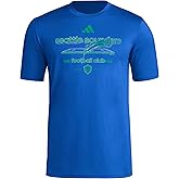 Adidas Mens Seattle Sounders Fc Vintage World Pre-Game Short Sleeve T-Shirt