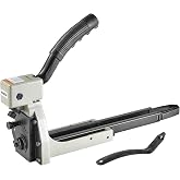 meite HB3518 Manual Box Stapler, 16 Gauge Heavy Duty Carton Closer | Triple,Double,Single Wall Corrugated Packaging Stapler, Depth Dial for 1-8mm Cardboard, Accepts 1-3/8" Crown 3/4" Leg Staples