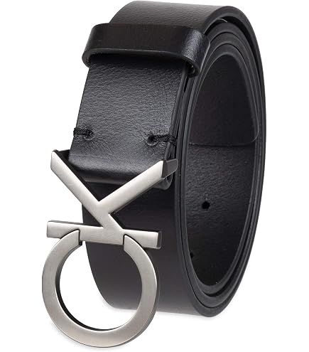 Amazon.com: Armani Exchange Men's Leather Wide Logo Belt Buckle