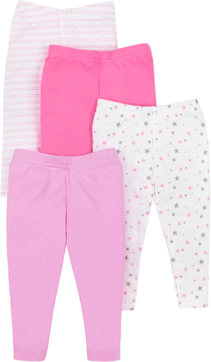 Lamaze Baby Girls Organic 4 Pack Pants: Clothing