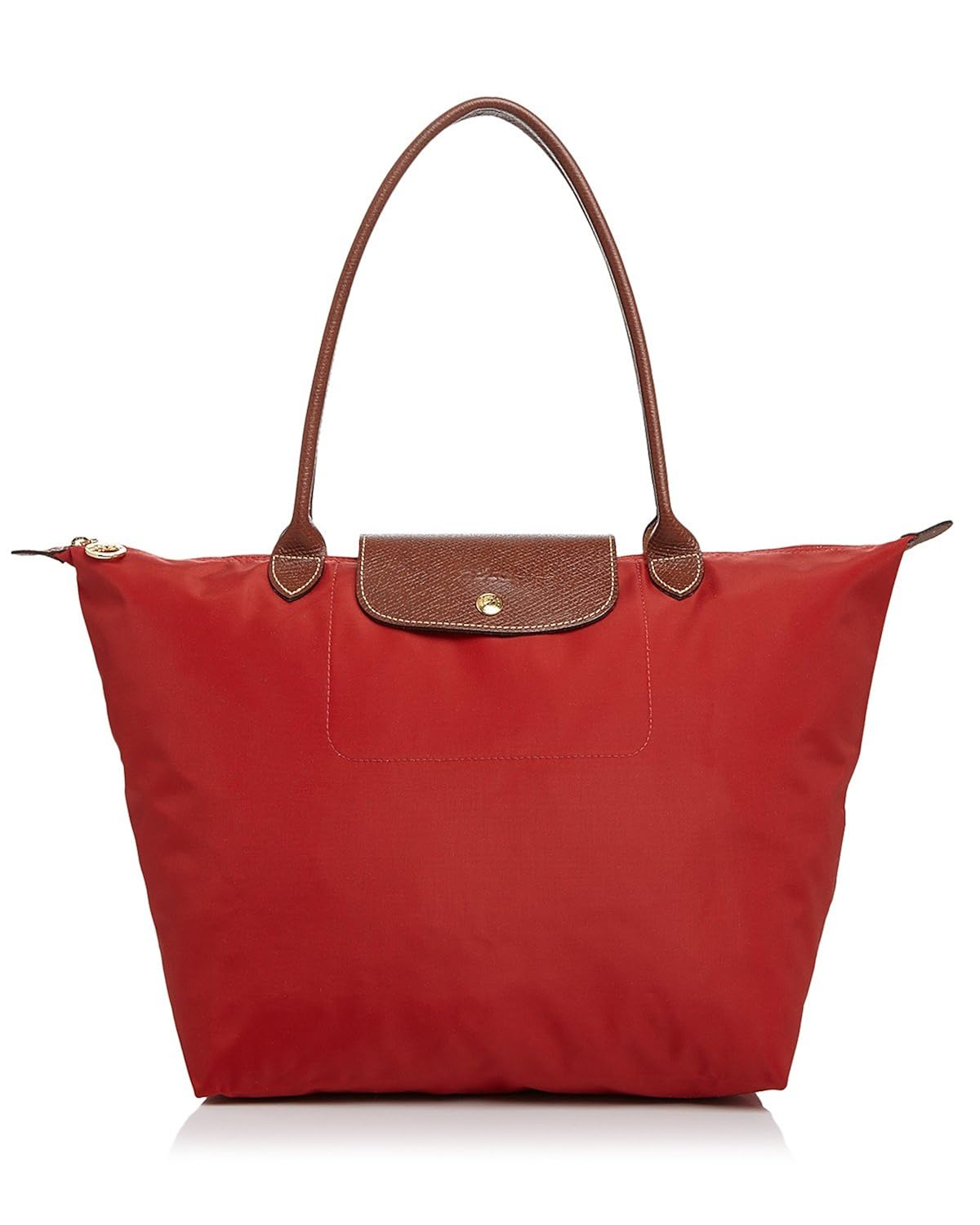 Longchamp Le Pliage Medium Tote Long Handle Red 1 1899089
