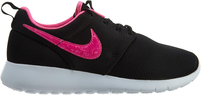black and pink nike roshe