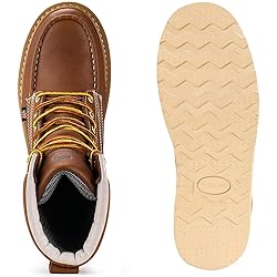 SUREWAY Mens 8 in Wedge Moc Soft/Steel Toe Work