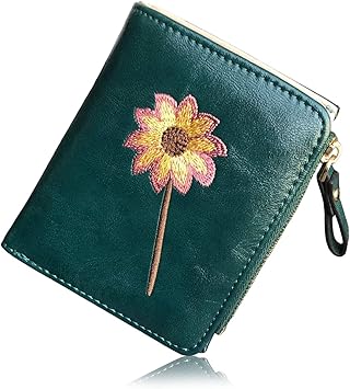 Amazon Pofee レディース 財布 Rfids 小型 コンパクト 二つ折りポケット財布 ガールズ キュート ミニジッパーカード小銭入れ Us サイズ Small カラー グリーン Pofee 財布