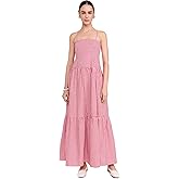 Playa Lucila Women's Square Neck Maxi Dress