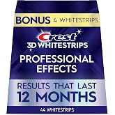 Crest Teeth Whitening Strips, Crest 3D Whitestrips Professional Effects, Enamel Safe Teeth Whitening Kit, 22 Treatments (44 Strips), Professional-Level Whitening, 19 Levels Whiter