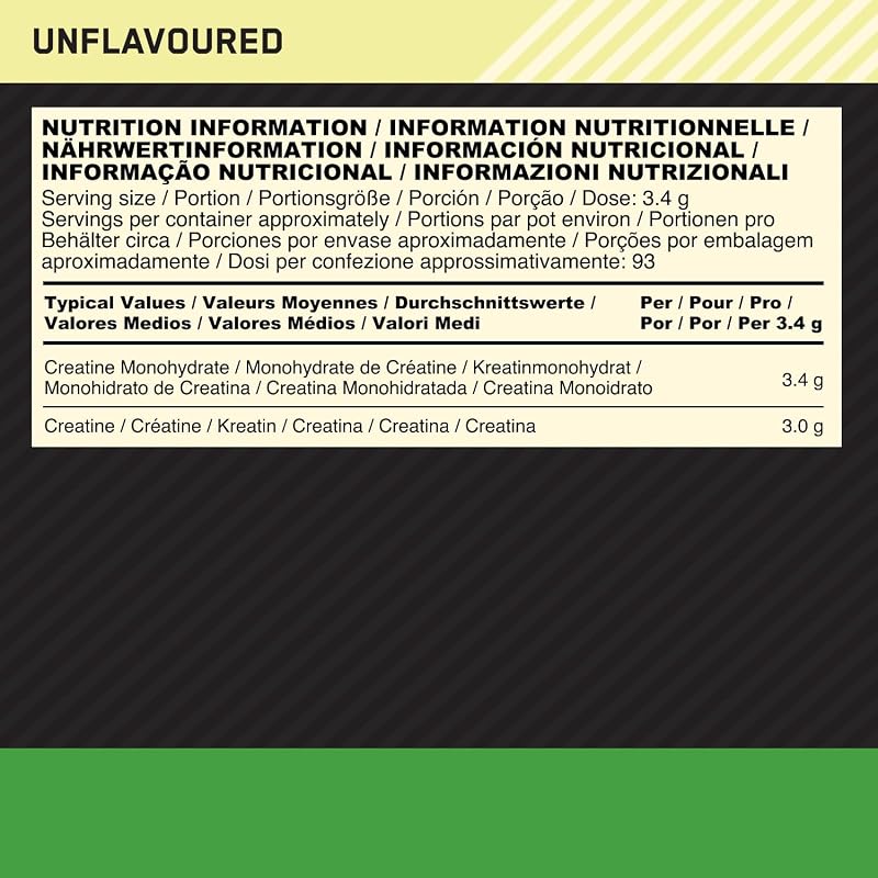 Micronised Creatine Monohydrate en Poudre, 317g