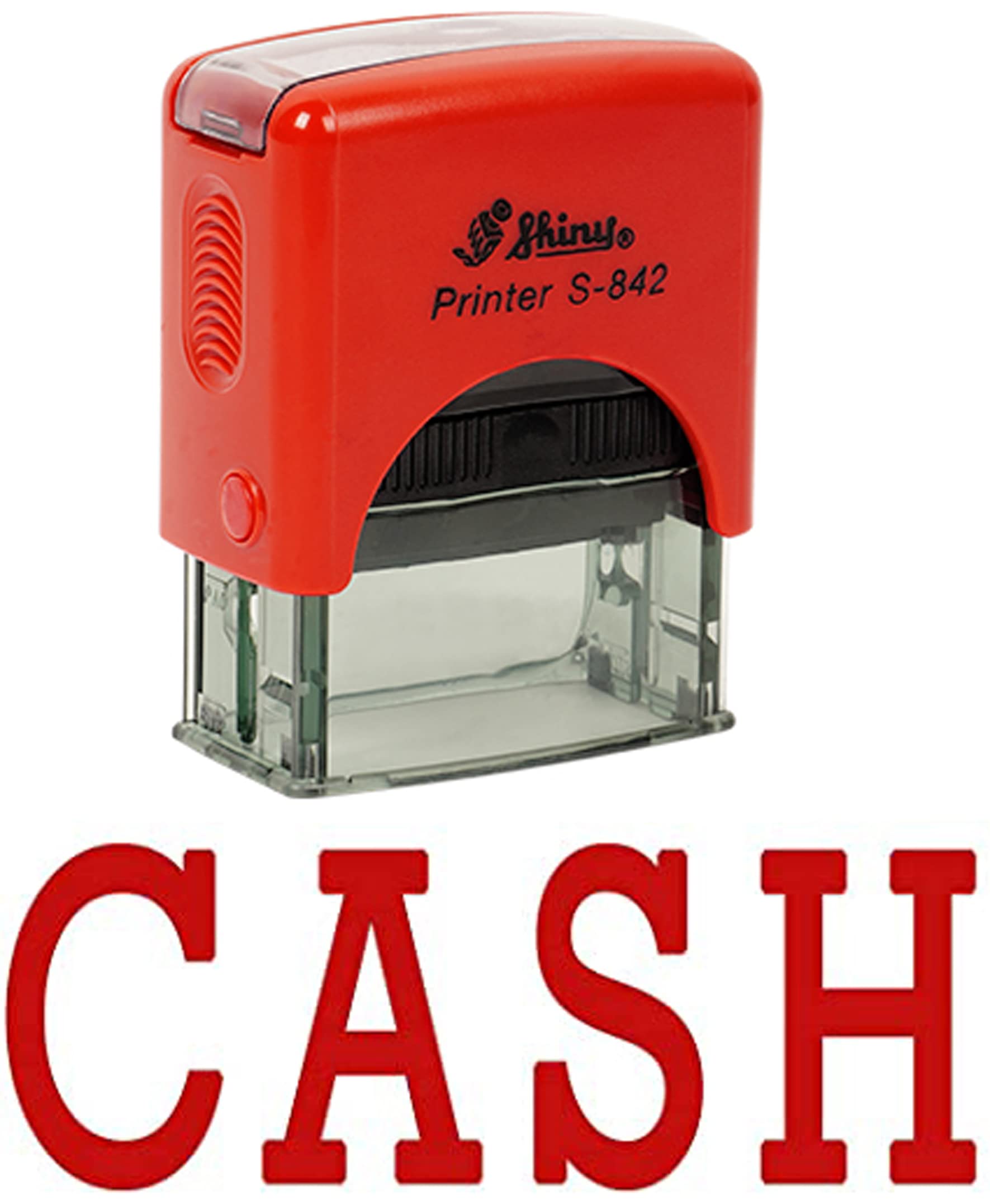 Printtoo Cash Self Inking Rubber Stamp Office Stationery Custom Shiny Stamp