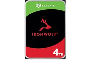 Seagate IronWolf 4TB NAS Internal Hard Drive HDD – CMR 3.5 Inch SATA 6Gb/s 5900 RPM 64MB Cache for RAID Network Attached Stor