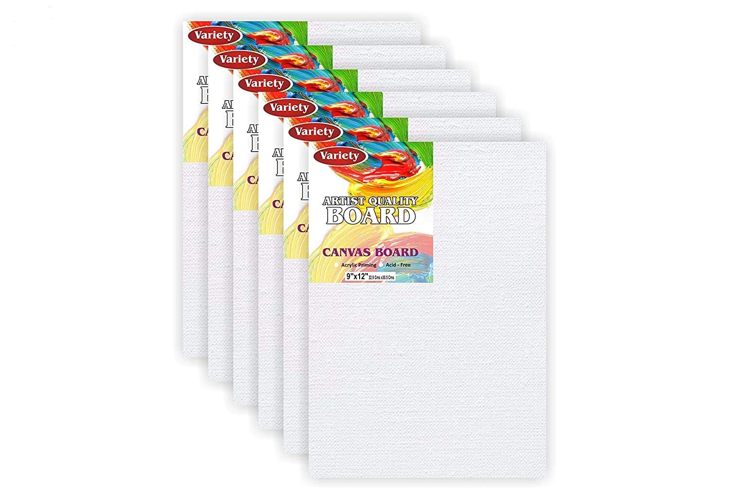 Variety Canvas Board Variety 9x12 Canvas Board Pack of 6 Amazon.in