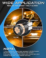 KATUR 194 LED Amber W5W 168 2825 24-SMD 3014 Plug Play Car Bulbs 4pcs view 6