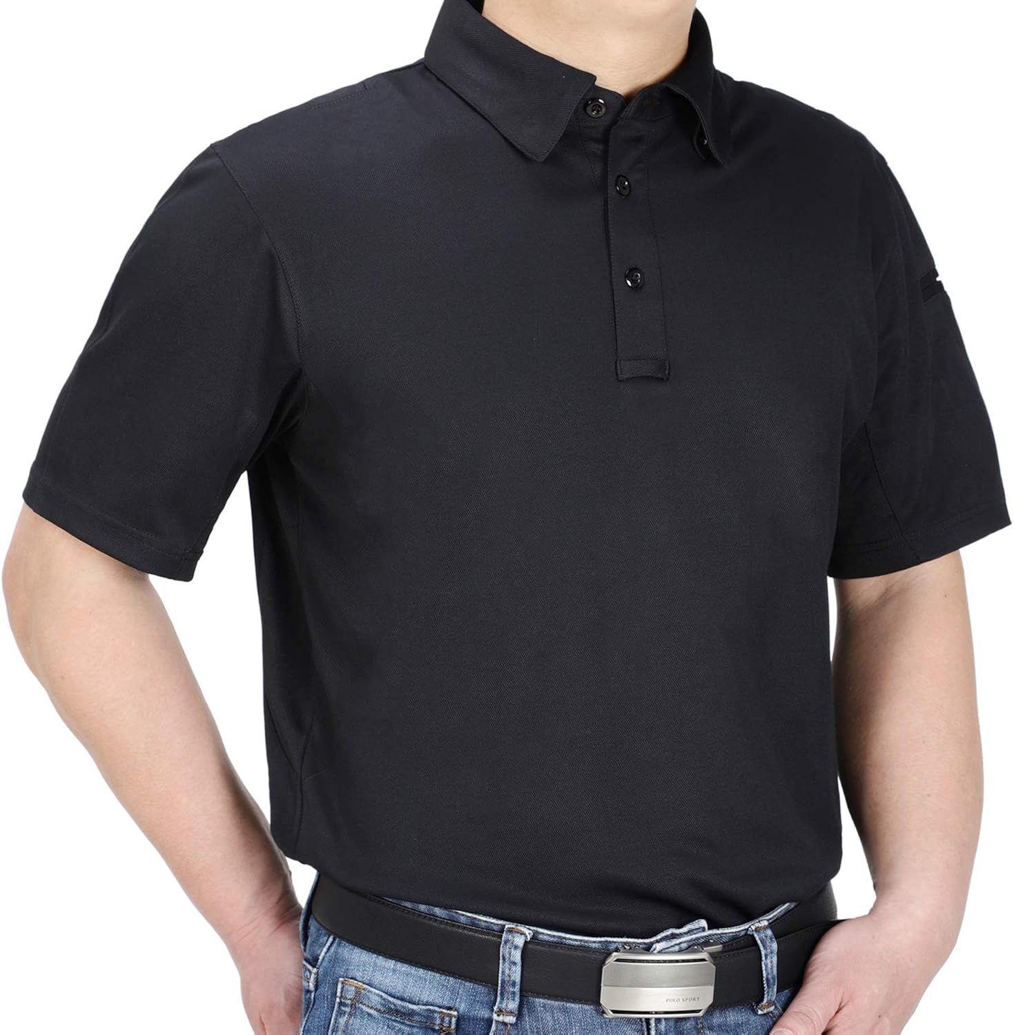 MIER Men's Outdoor Performance Tactical Polo Shirts Long and Short Sleeve, Moisture-Wicking : Clothing