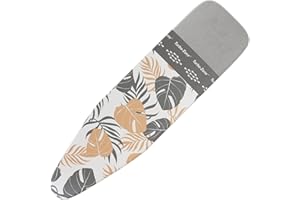 Bartnelli Ironing Board Cover and Pad, Made in Europe with New Patent Technology | 54x15 Iron Board Replacement Cover Featuring Park & Turbo Zone, Scorch Resistant 100% Cotton Thick Layered Top