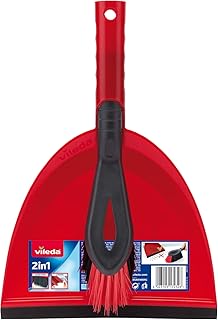 Vileda 2-in-1 Kehrschaufel-Set, rot