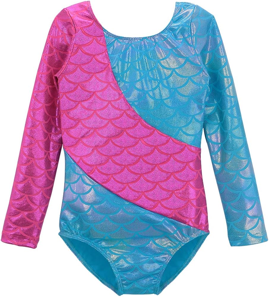 Amazon Com Gymnastics Leotards For Girls Long Sleeve Colorful