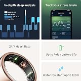 Oura Gen3 Horizon Smart Ring Rose Gold Size 12 Sleep Heart Rate Fitness view 5