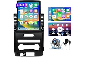 ZHNN Android 13 9.7 Inch Car Radio Compatible with Ford F150 2009 2010 2011 2012, 2+64G Car Stereo Support Wireless CarPlay &