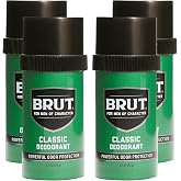 Brut Classic 48H Protection Deodorant Stick Antiperspirant Deodorant, 48-Hour Freshness Protection for Men, 2.5 oz - 4 Pack Value Set