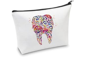 TOBGBE Dentist Gifts Dental Gift Dentist Makeup Bag Dentist Graduation Gift Future Dentist Cosmetic Bag New Dentist Gift Dental Student Gift (Dental art bag)